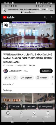 'Wartawan Sayang Bupati Madina,Tidak Sayang Kami Tak Masalah'