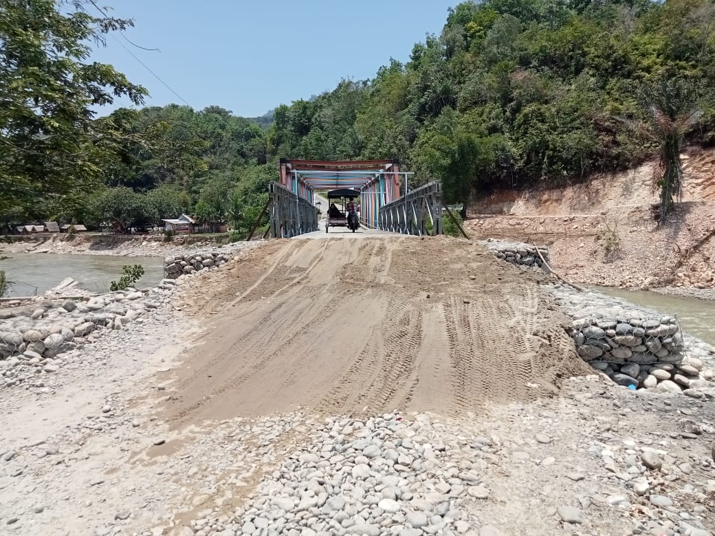 Jembatan Bailey Mbarung Agara Rampung Dikerjakan