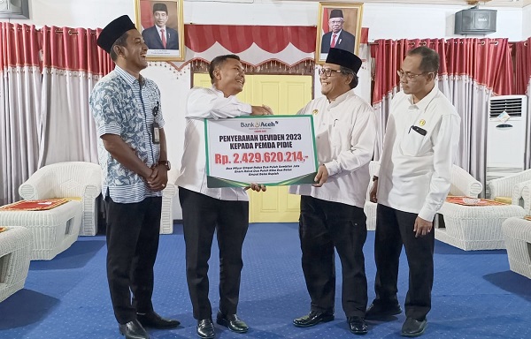 Pemkab Pidie Terima Dividen Dan Zakat Dari Bank Aceh