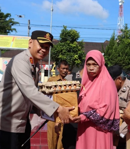 Sambut Hari Bhayangkara Ke-77, Polres Dairi Gelar Bakti Sosial 
