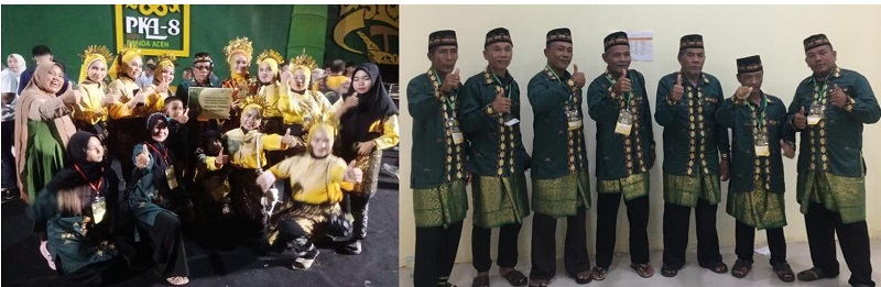 Tarian Adat Singkil Menatakhken Hine Terbaik III Di PKA-8