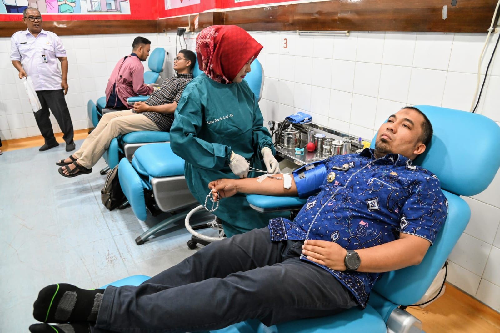 Pj Bupati Muhammad Iswanto Pimpin Donor Darah HUT Ke-40 Kota Jantho