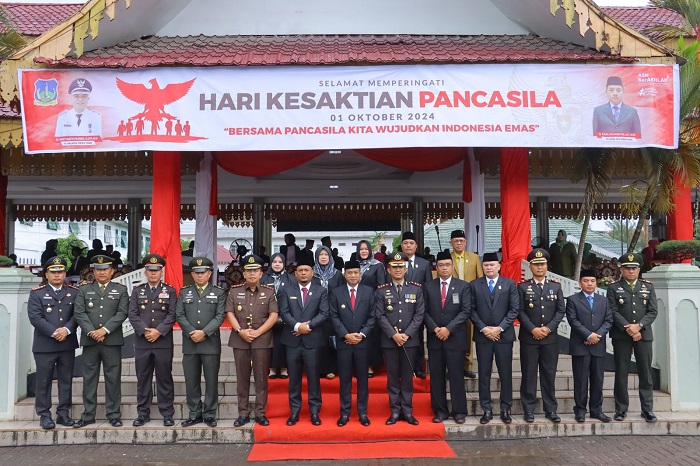 Pj Wali Kota Pimpin Upacara Peringatan Hari Kesaktian Pancasila
