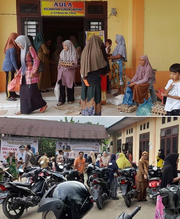 Masyarakat Kecamatan Gumer Serbu GPM, 600 Paket Sembako Ludes Terjual