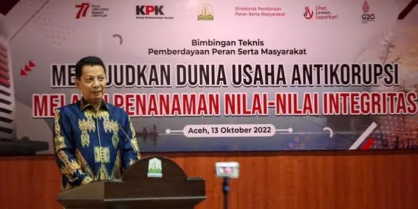 Pj Gubernur Aceh Apresiasi Bimtek Dunia Usaha Antikorupsi Yang Diselenggarakan KPK