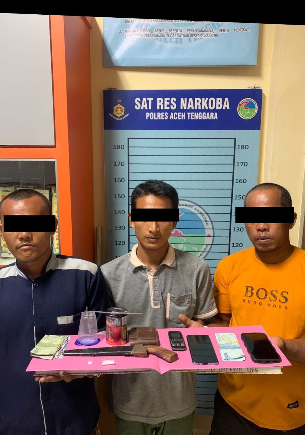 Polres Agara Amankan Tiga Pengedar Dan Penyalahguna Narkoba