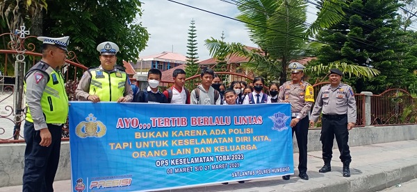 Satlantas Polres Humbahas Sosialisasi Keselamatan Berlalulintas