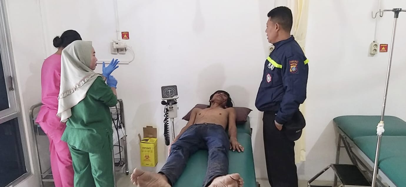 Habis Bensin, Satu Dari Dua Pelaku Curanmor Babak Belur Dihajar Massa