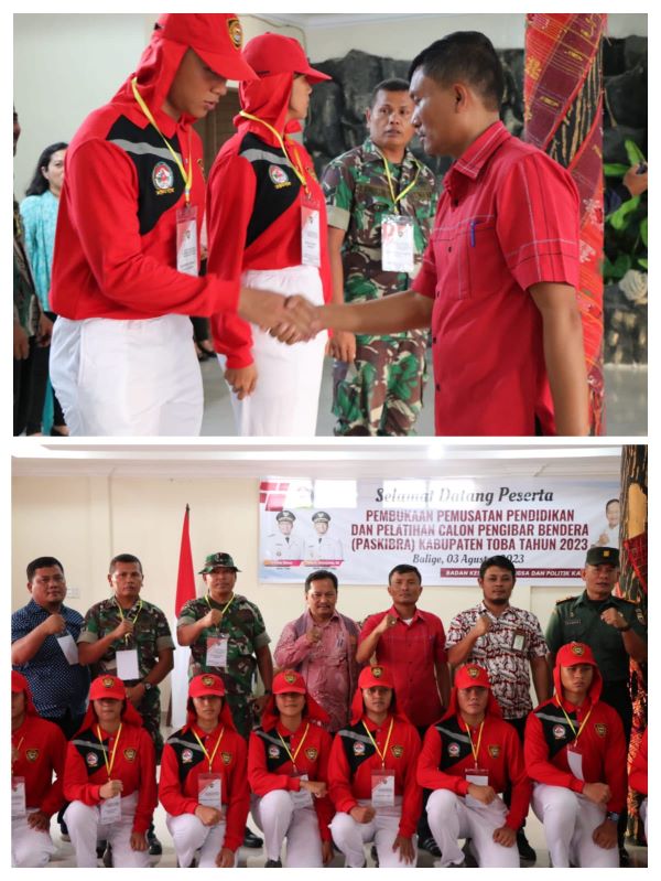 20 Siswa SMA Dilatih Untuk Calon Paskibra Kabupaten Toba