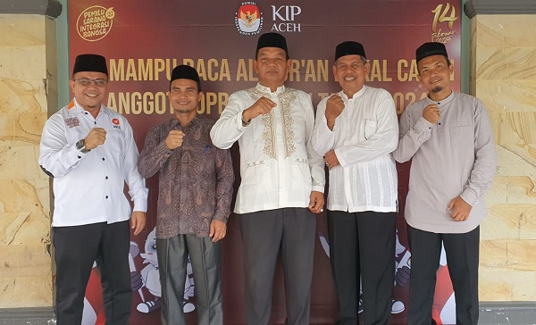 Sejumlah Bacaleg DPRA Dapil Simeulue Sudah Uji Mampu Baca Alquran