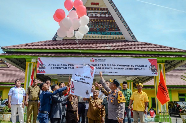 Apel Siaga Pengawasan Tahapan Kampanye Pemilu 2024 Di Padangsidimpuan