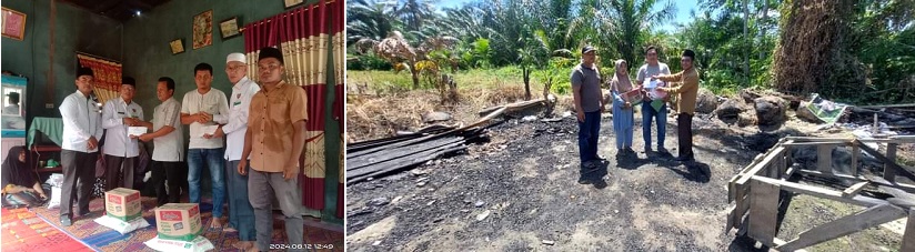 Korban Kebakaran Di Sosa Julu Terima Bantuan Dari Baznas Padang Lawas