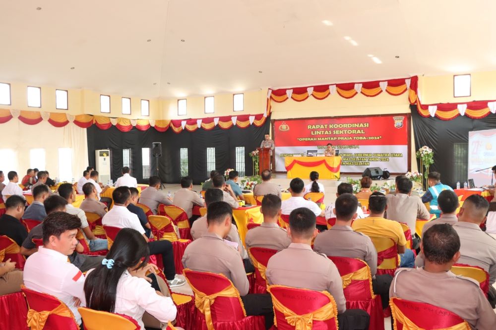 Polres Nisel Gelar Rakor Lintas Sektoral Jelang Pilkada 2024