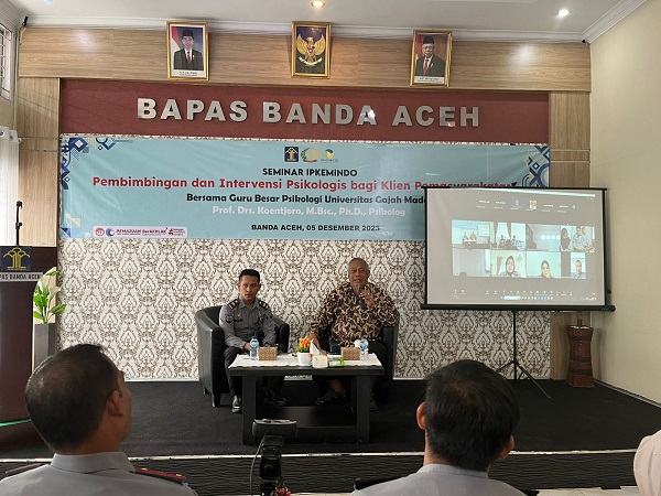 Dalami Motif Kejahatan, PK Bapas Banda Aceh Ikuti Seminar Bersama Prof. Koentjoro