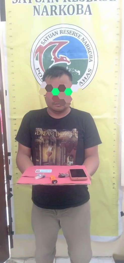 Satres Narkoba Polres Humbahas Ciduk Kurir Sabu