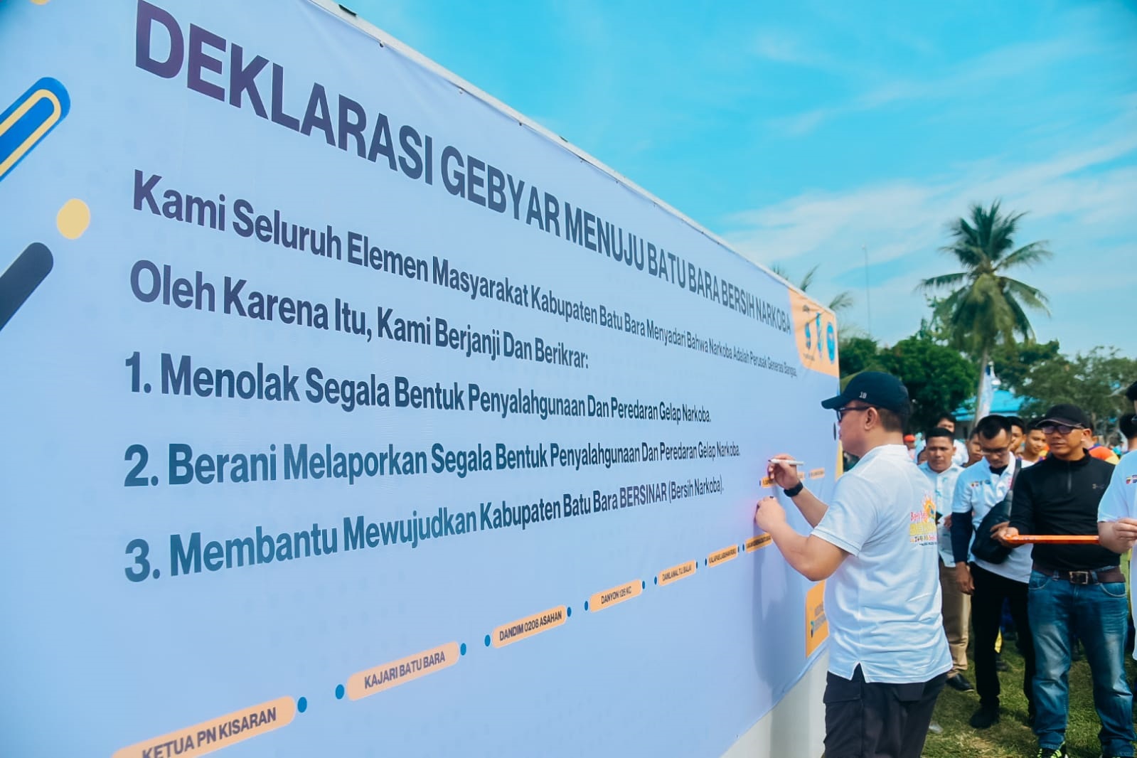 Deklarasi Batubara Bersih Narkoba Ditandatangani