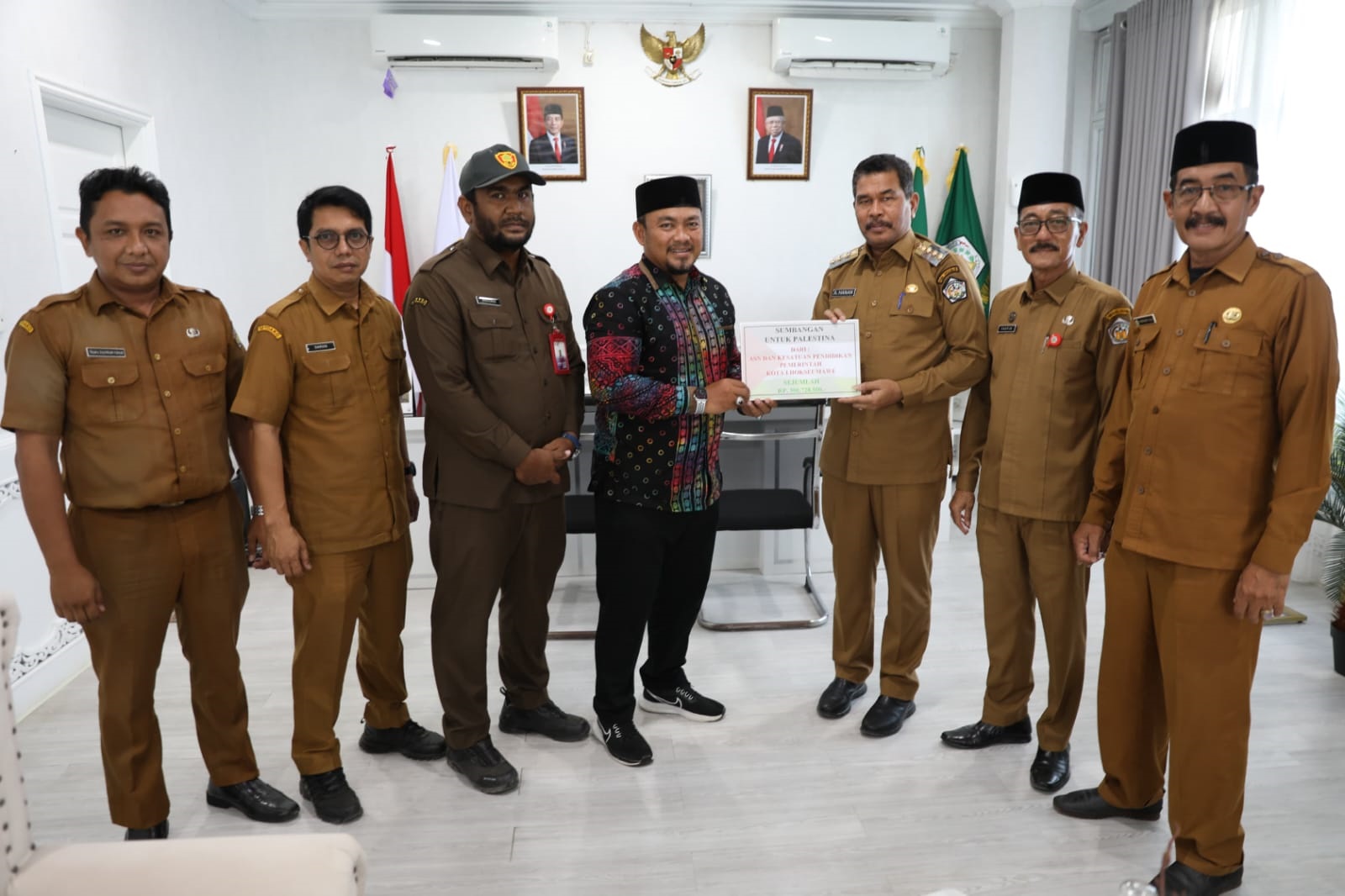 Peduli Pengungsi Palestina, Pemko Lhokseumawe Sumbang Rp300 Juta