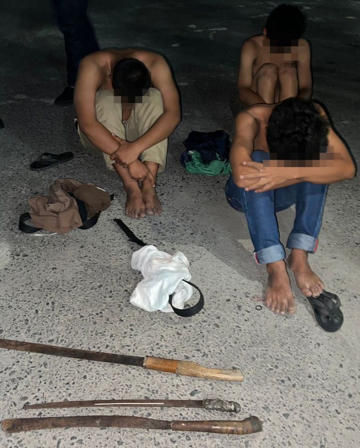 KRYD Sampai Subuh, Amankan Tiga Pemuda Bawa Sajam