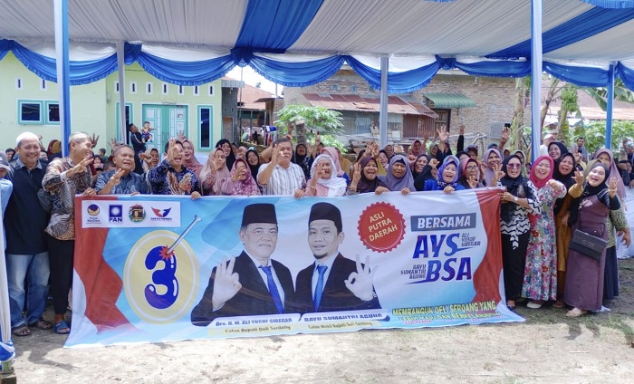 Warga Nagatimbul Pastikan Pilih Putra Asli Deliserdang Yusuf-Bayu