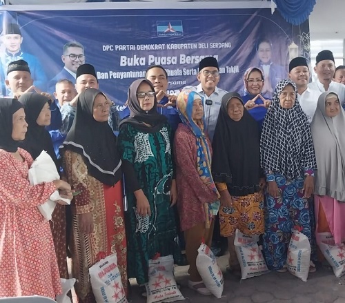 DPC Partai Demokrat DS Buka Puasa Bersama Dan Santuni Kaum Duafa