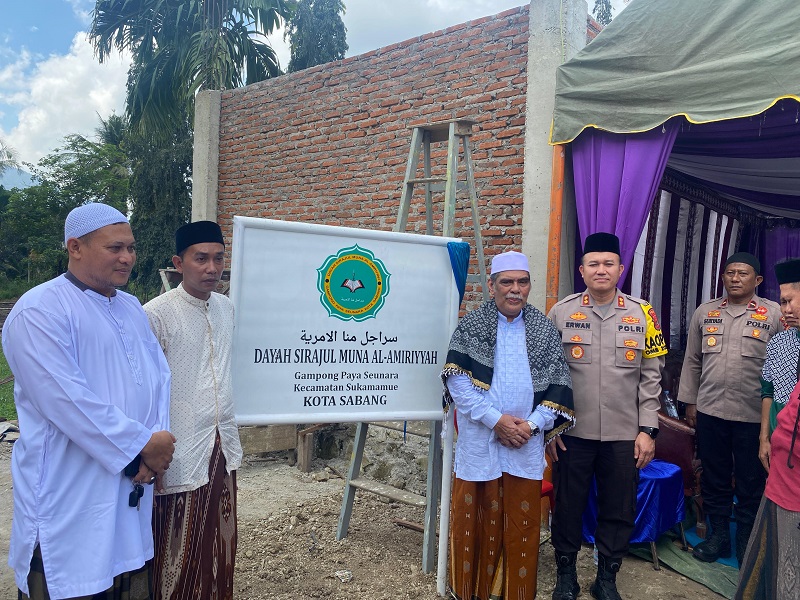 Abu Ulee Titi Resmikan Dayah Sirajul Muna Al Amiriyyah Payaseinara