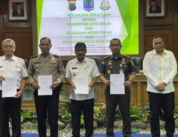 Pemko Binjai, Kejari Dan Polres Kerja Sama APIP Dan APH