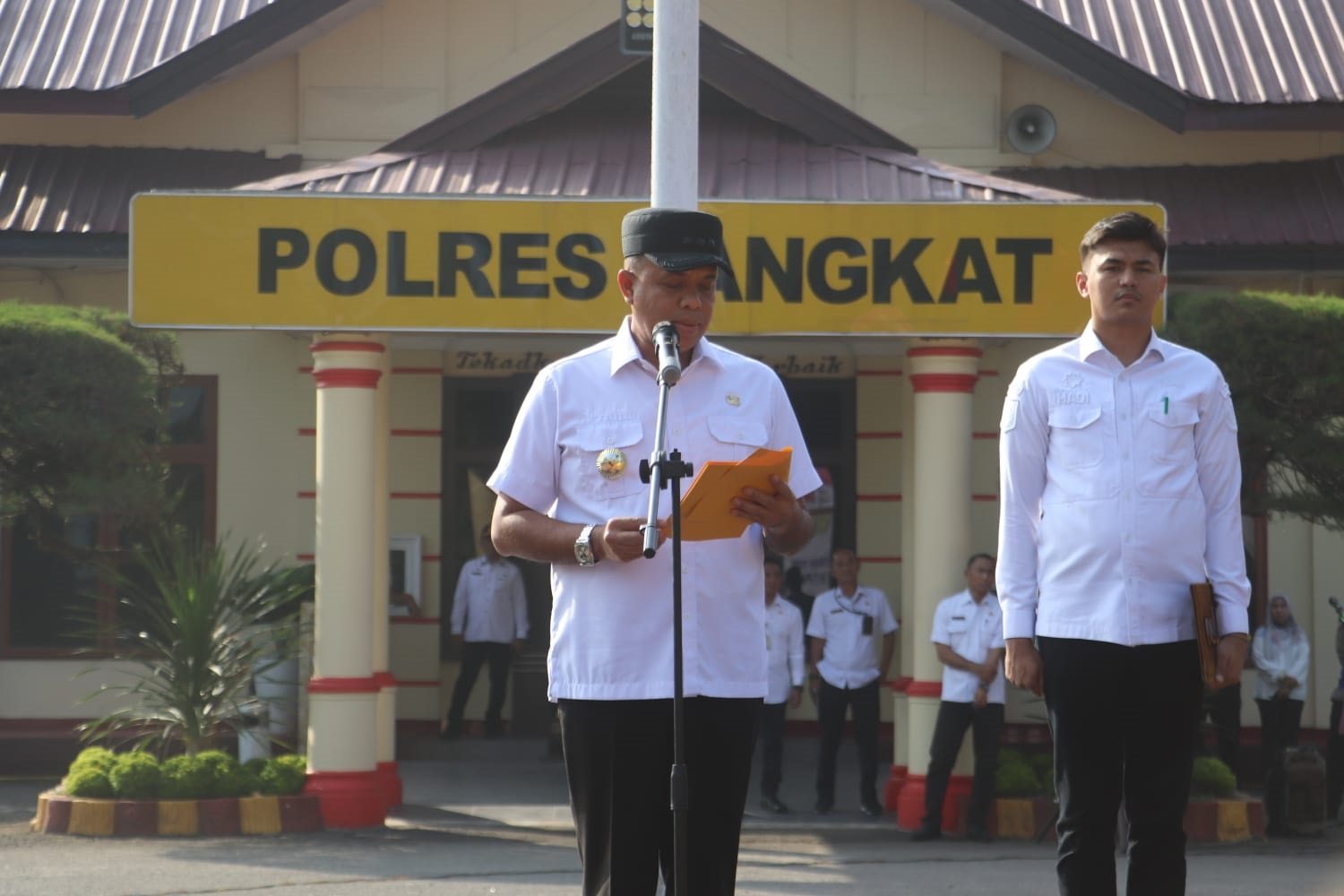 Apel Gelar Pasukan Ops Keselamatan Toba Dipimpin Pj Bupati Langkat 
