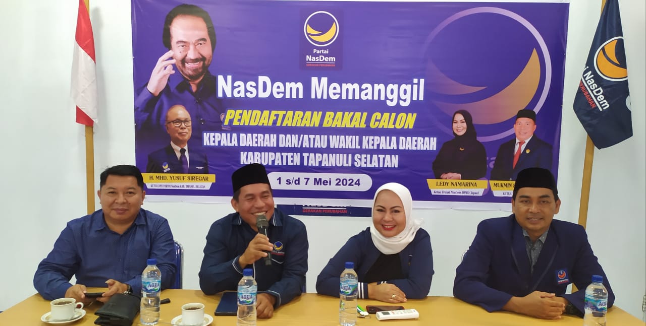 Partai NasDem Buka Pendaftaran Balon Bupati Dan Wakil Bupati Tapsel