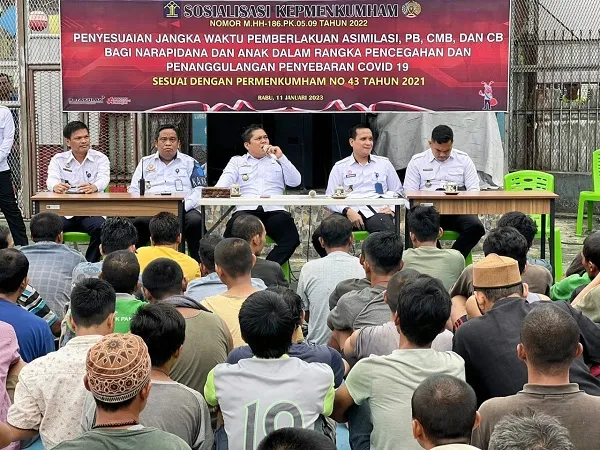 Asimilasi Covid-19 Diperpanjang, Lapas Lubukpakam Gelar Sosialisasi
