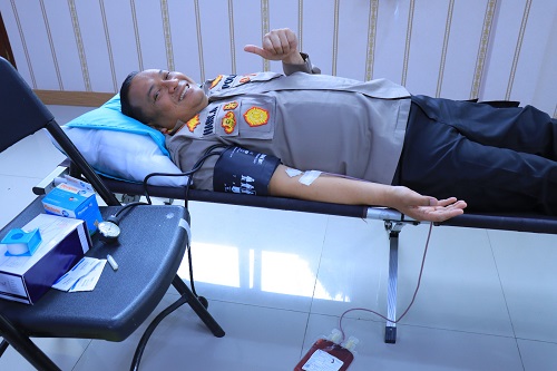 Sambut HUT-77 Bhayangkara, Polres Humbahas Giat Donda