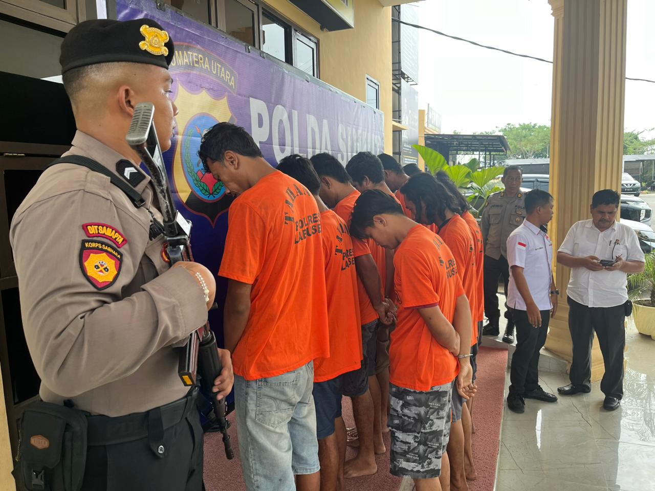 2,35 Ons Sabu Diamankan Polres Labusel Dari 9 Pelaku