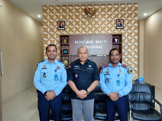 Perkuat Sinergitas, Plt. Kalapas Lhokseumawe Kunjungi Kejari