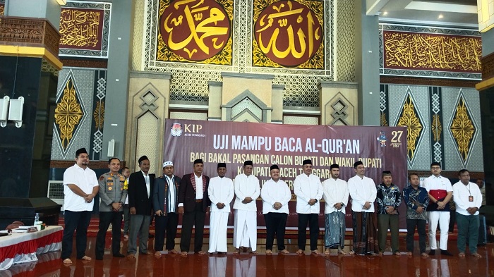 Tiga Pasangan Bacabup Agara Uji Mampu Baca Al-Qur'an