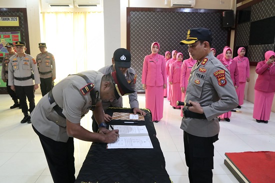 Kapolres Pimpin Sertijab Kasat Reskrim Polres Agara