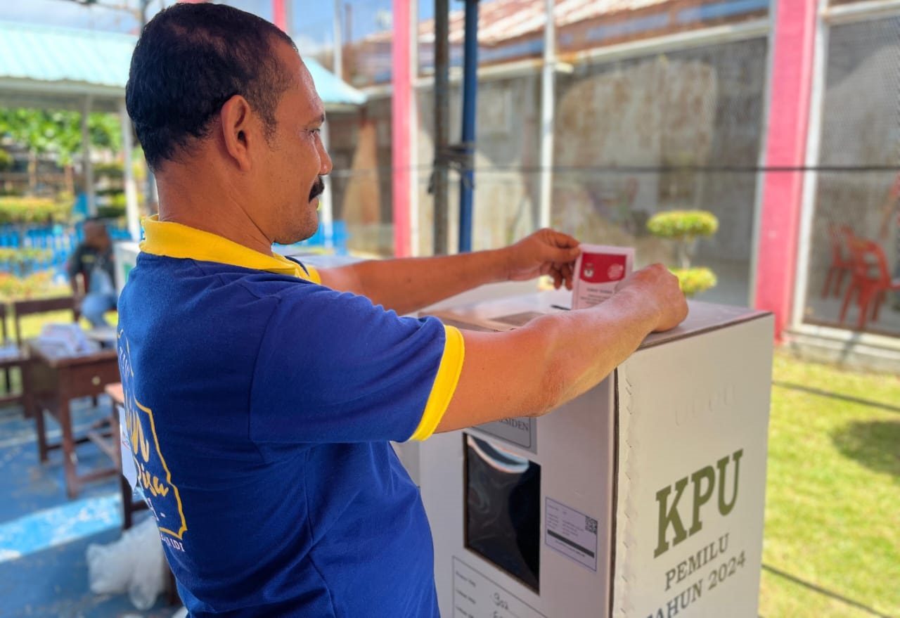 Pemilu Di Lapas Idi Tertib, Capres/Cawapres AMIN Unggul