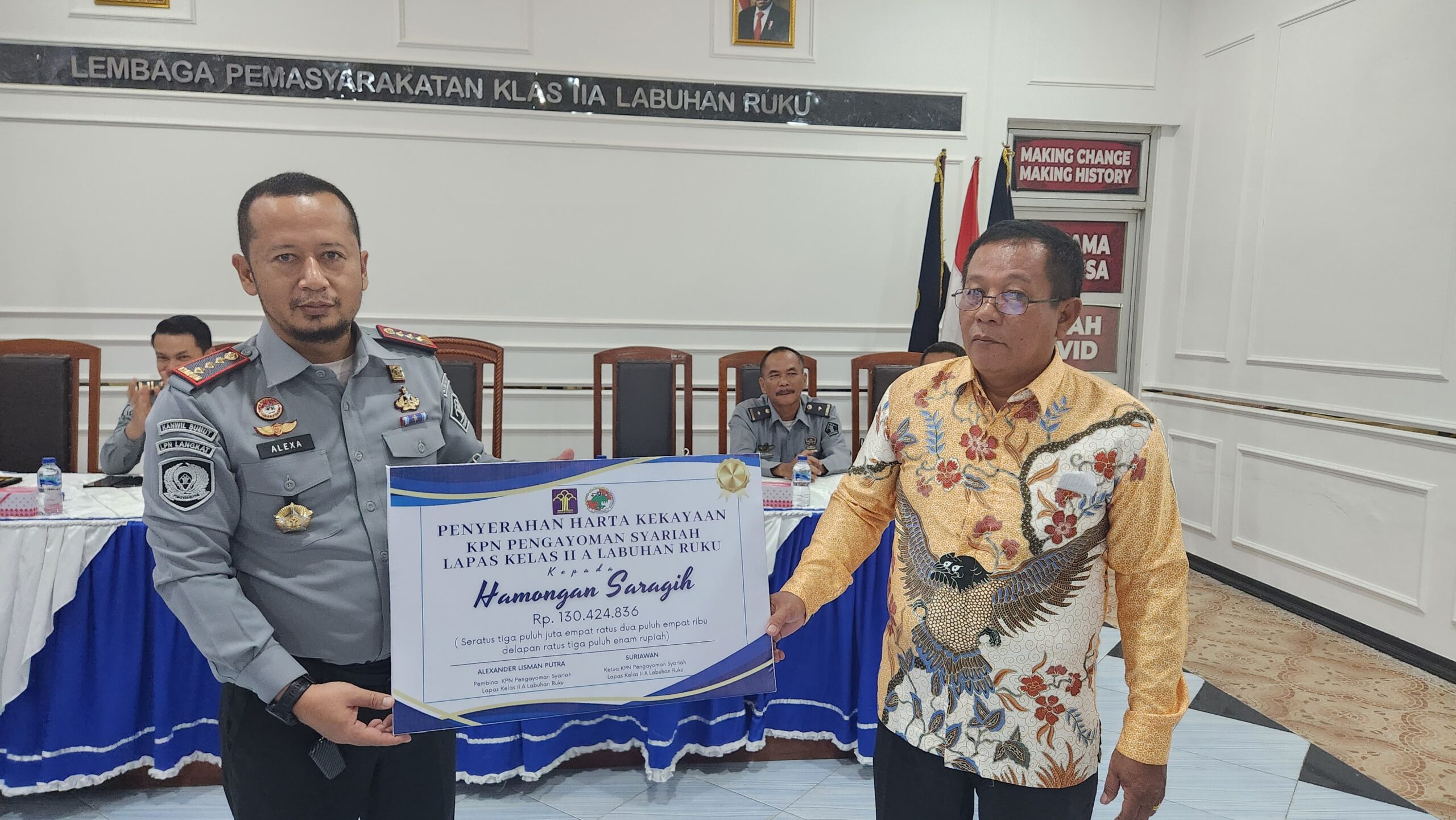 LP Labuhan Ruku Gelar Pelepasan Purnabakti