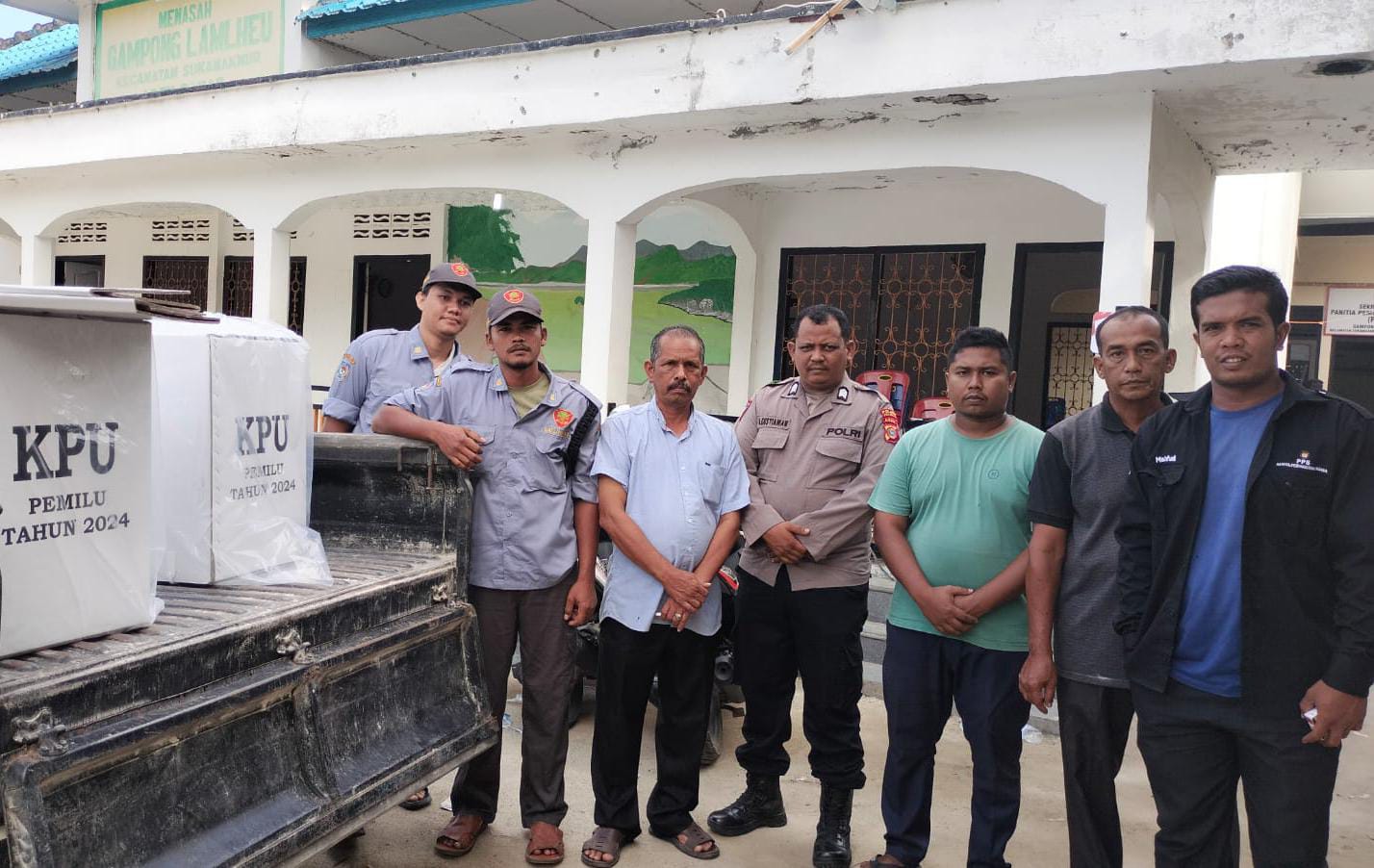 Di Aceh Besar, Kotak Suara Pemilu Sudah Bergeser Ke Kecamatan