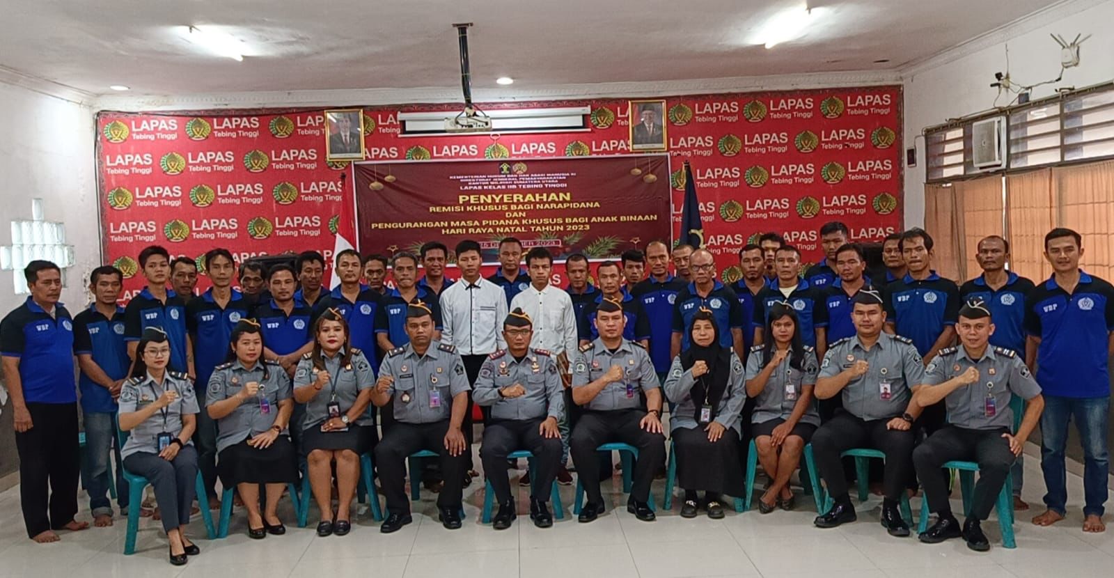 83 WBP Lapas Klas IIB Tebingtinggi Terima Remisi Natal Dan Tahun Baru