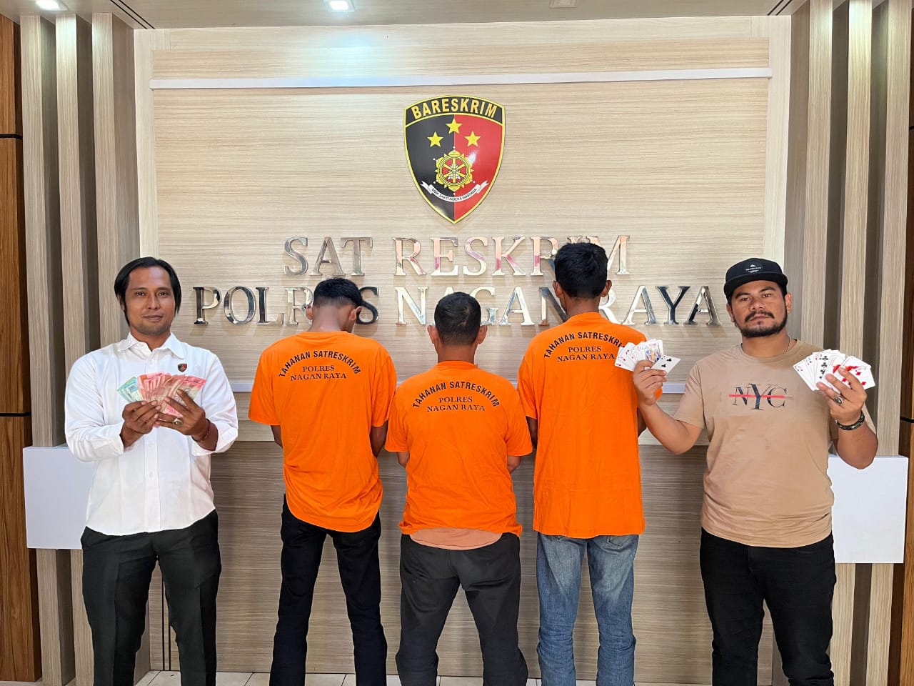 Polres Nagan Raya Ringkus Tiga Terduga Judol