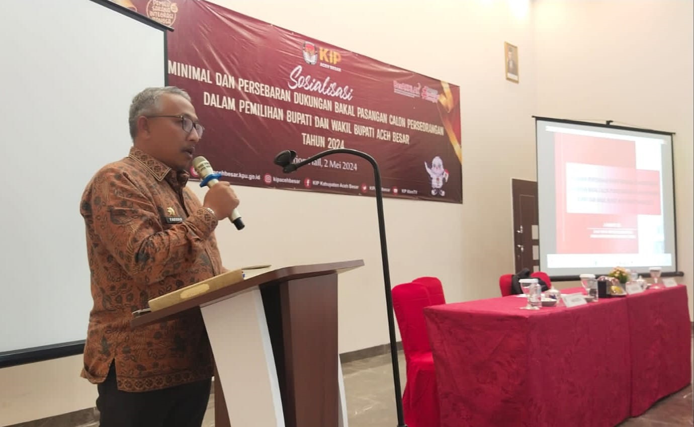 Asisten I Sekdakab Aceh Besar Buka Sosialisasi Syarat Calon Independen Bupati dan Wabup