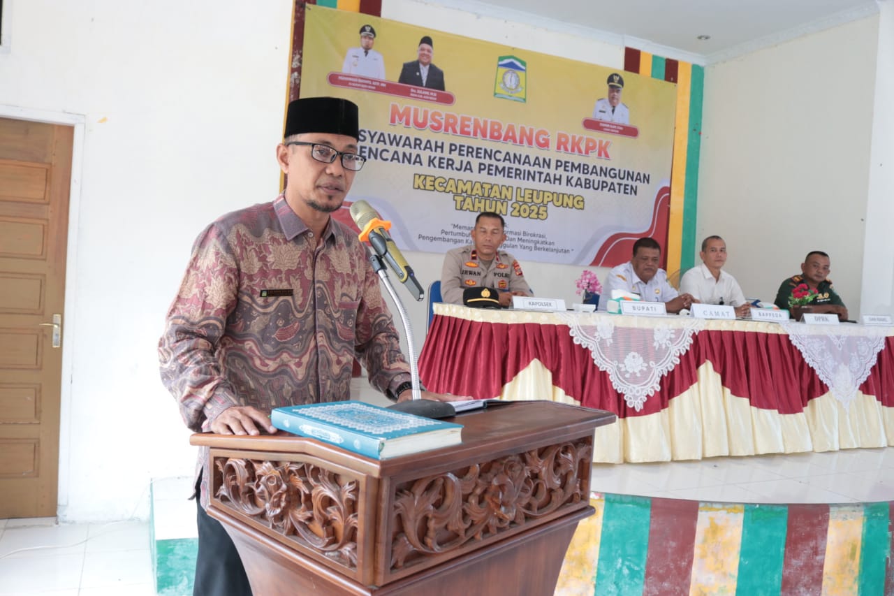 Kecamatan Leupung Gelar Musrenbang