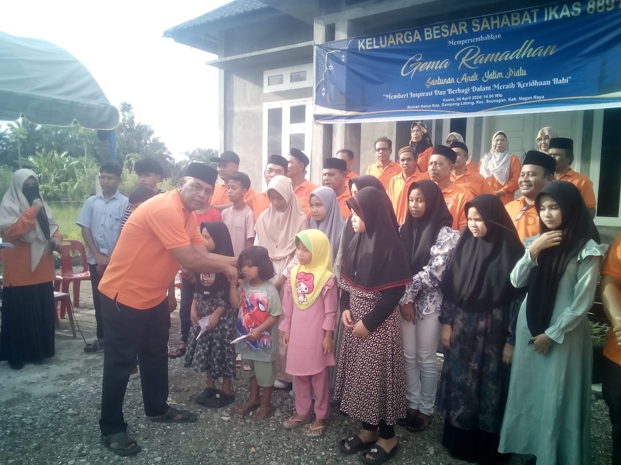 Jelang Idulfitri, Sahabat IKAS Santuni Yatim Piatu