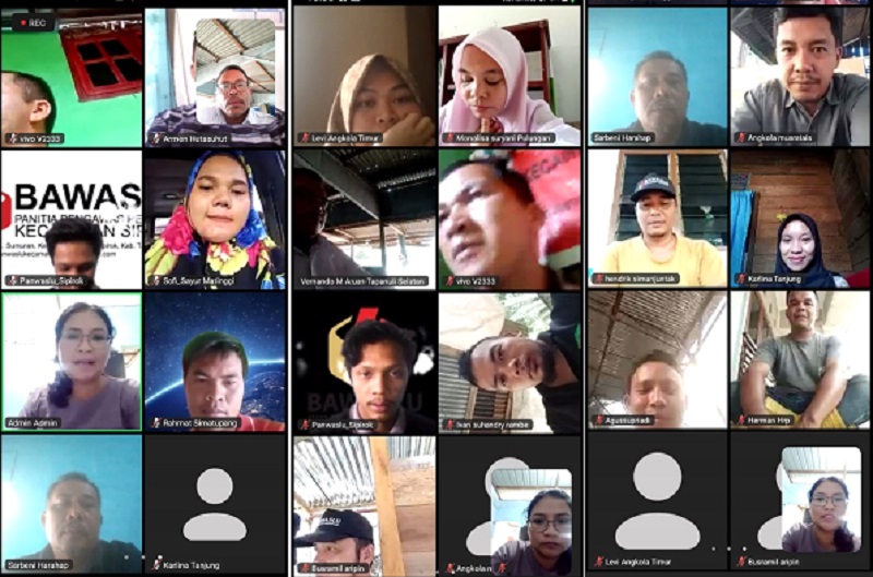Bawaslu Tapsel Minta Panwascam Laporkan Hasil Pengawasan Tepat Waktu