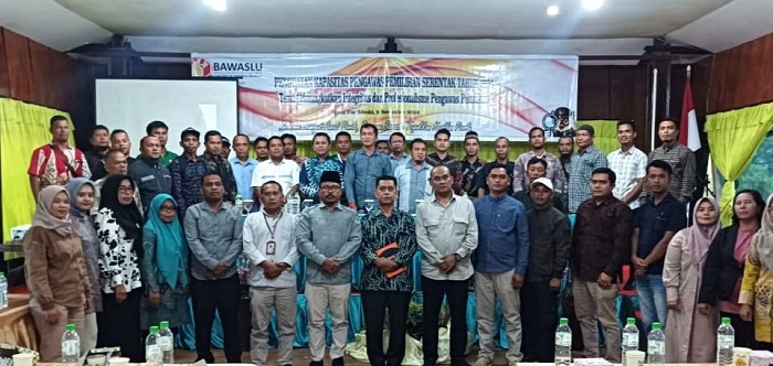 Bawaslu Tapsel Tingkatan Kapasitas Panwascam Awasi Pilkada