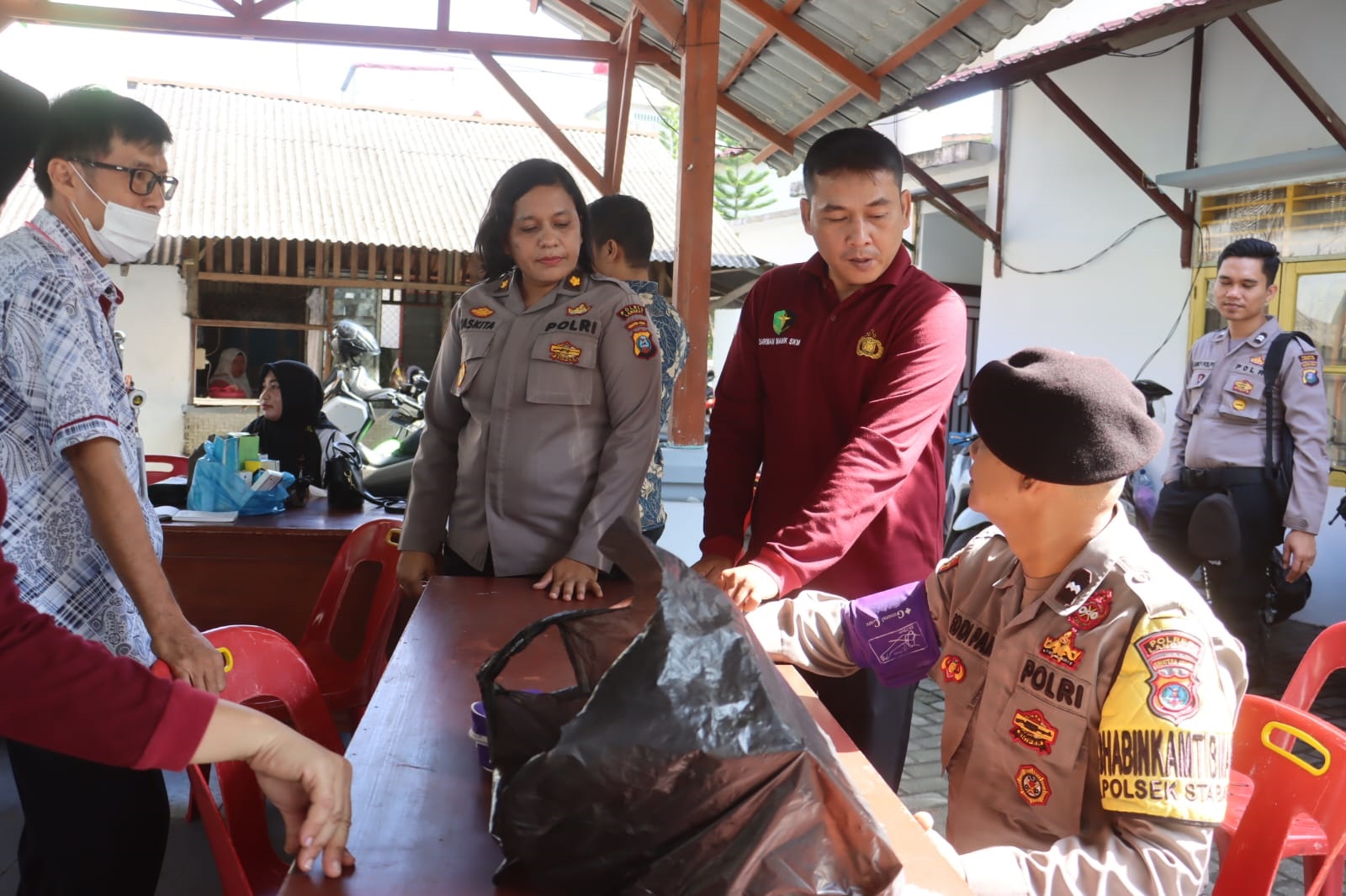 Polres Langkat Mobilisasi Satgas Ban Ops Untuk Jaga Kesehatan Personel Pam Pemilu 