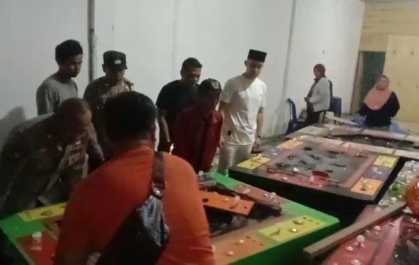 Ibu Perwiritan Dan Polres Asahan Grebek Mesin Judi