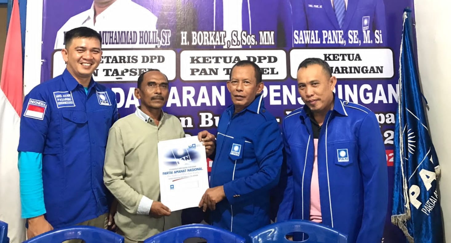 Ahmad Fauzan Daulay Daftar Ke PAN, Siap Bertarung Di Pilkada Tapsel 2024