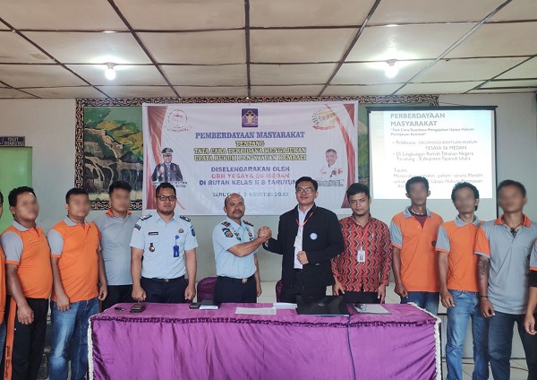 Rutan Tarutung Fasilitasi Warga Binaan Ikuti Penyuluhan Hukum