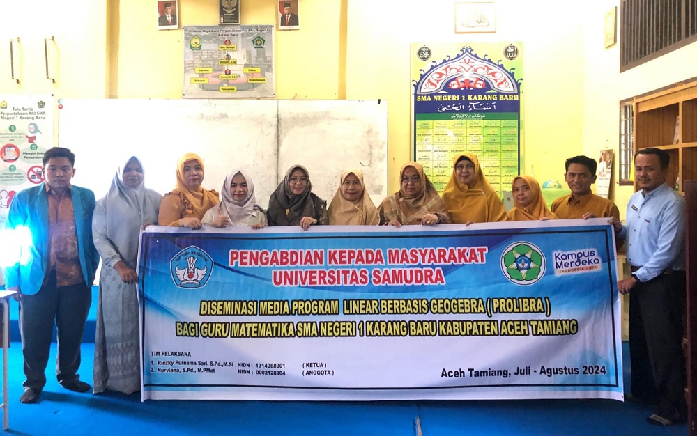 Diseminasi Media PROLIBRA Bagi Guru Matematika SMAN 1 Karang Baru