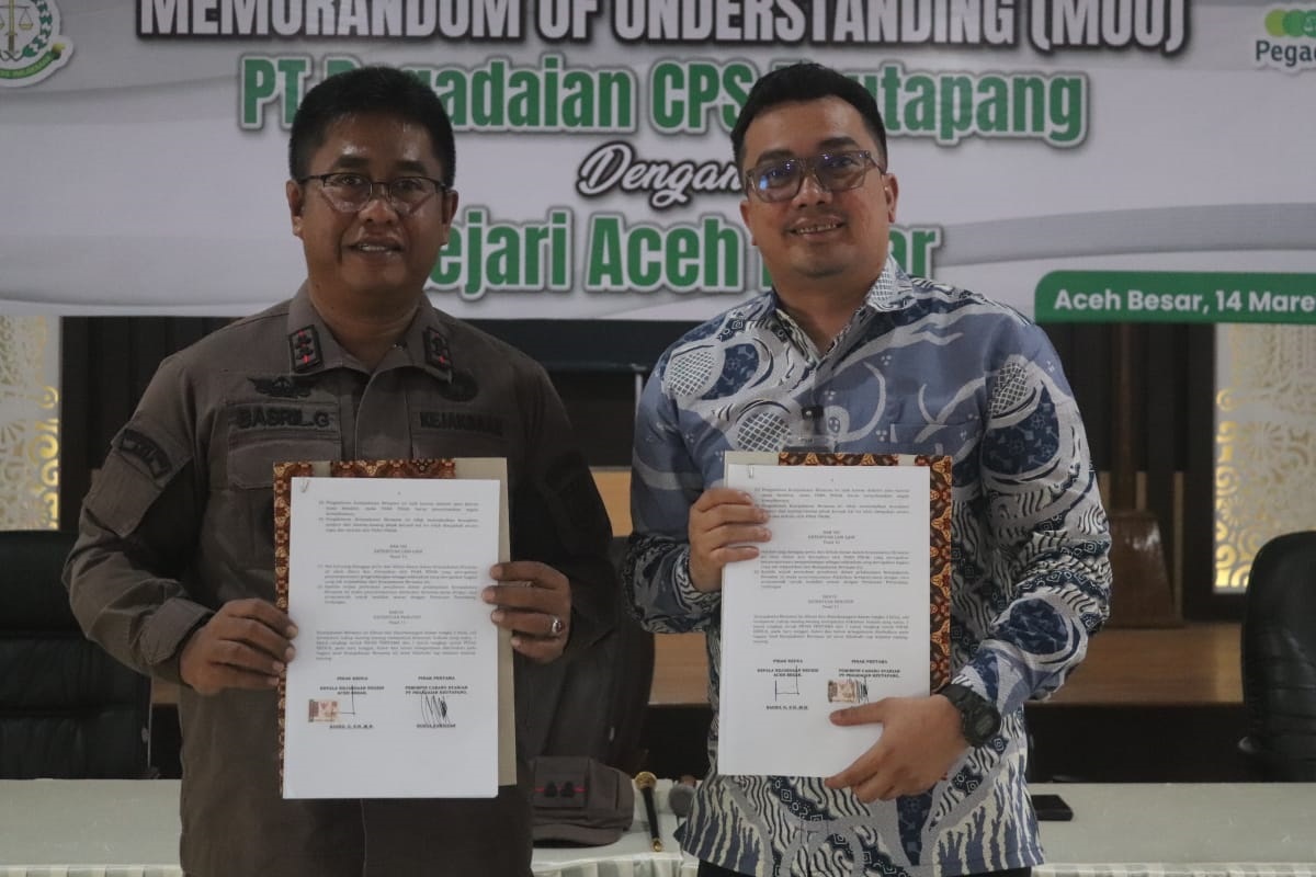 Penanganan Masalah Hukum, Pegadaian Jalin Kerjasama Dengan Kejari Aceh Besar
